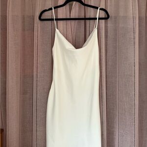NWT Urban Outfitters Cream Backless Slip Dress Spaghetti Strap